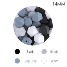 Load image into Gallery viewer, Silicone Beads BPA Free Hexagon Beads 14mm Food Grade Silicone Teether DIY Teething Beads Necklac 10pc Baby Teether Let&#39;s Make