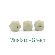 Load image into Gallery viewer, Silicone Beads BPA Free Hexagon Beads 14mm Food Grade Silicone Teether DIY Teething Beads Necklac 10pc Baby Teether Let&#39;s Make