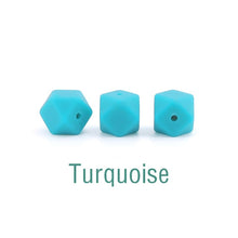 Load image into Gallery viewer, Silicone Beads BPA Free Hexagon Beads 14mm Food Grade Silicone Teether DIY Teething Beads Necklac 10pc Baby Teether Let&#39;s Make