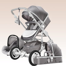 Load image into Gallery viewer, High Landscape Baby Stroller 3 in 1 Hot Mom Baby Stroller Luxury Travel Pram Carriage Basket Baby Car seat and Stroller