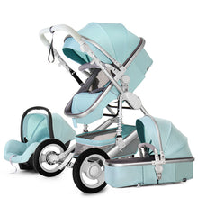 Load image into Gallery viewer, High Landscape Baby Stroller 3 in 1 Hot Mom Baby Stroller Luxury Travel Pram Carriage Basket Baby Car seat and Stroller