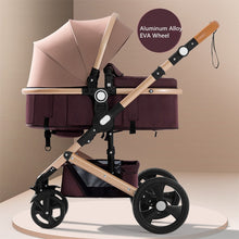 Load image into Gallery viewer, High Landscape Baby Stroller 3 in 1 Hot Mom Baby Stroller Luxury Travel Pram Carriage Basket Baby Car seat and Stroller