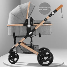 Load image into Gallery viewer, High Landscape Baby Stroller 3 in 1 Hot Mom Baby Stroller Luxury Travel Pram Carriage Basket Baby Car seat and Stroller