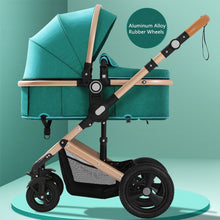 Load image into Gallery viewer, High Landscape Baby Stroller 3 in 1 Hot Mom Baby Stroller Luxury Travel Pram Carriage Basket Baby Car seat and Stroller
