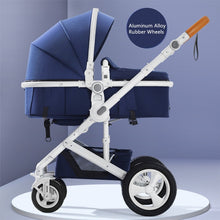 Load image into Gallery viewer, High Landscape Baby Stroller 3 in 1 Hot Mom Baby Stroller Luxury Travel Pram Carriage Basket Baby Car seat and Stroller