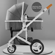 Load image into Gallery viewer, High Landscape Baby Stroller 3 in 1 Hot Mom Baby Stroller Luxury Travel Pram Carriage Basket Baby Car seat and Stroller