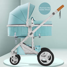 Load image into Gallery viewer, High Landscape Baby Stroller 3 in 1 Hot Mom Baby Stroller Luxury Travel Pram Carriage Basket Baby Car seat and Stroller