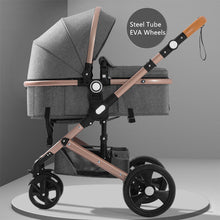 Load image into Gallery viewer, High Landscape Baby Stroller 3 in 1 Hot Mom Baby Stroller Luxury Travel Pram Carriage Basket Baby Car seat and Stroller