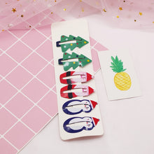 Load image into Gallery viewer, 6PCS/lot Baby Girls Cute Cartoon Animal Fruit Hair pins Kids BB Hair Clip Children Barrette Hairpin Accessories Birthday Gift