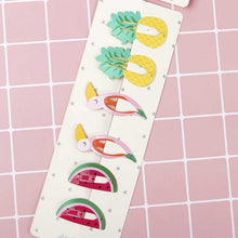 Load image into Gallery viewer, 6PCS/lot Baby Girls Cute Cartoon Animal Fruit Hair pins Kids BB Hair Clip Children Barrette Hairpin Accessories Birthday Gift