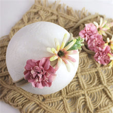 Load image into Gallery viewer, BalleenShiny Princess Flower Headband Newborn Baby Boy Girl Artificial Floral Photography Prop Hair Accessories Infant Headwear