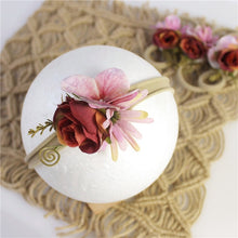 Load image into Gallery viewer, BalleenShiny Princess Flower Headband Newborn Baby Boy Girl Artificial Floral Photography Prop Hair Accessories Infant Headwear